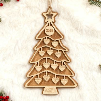 Personalized Christmas Tree Ornament 2- Christmas Gifts - Family Gifts