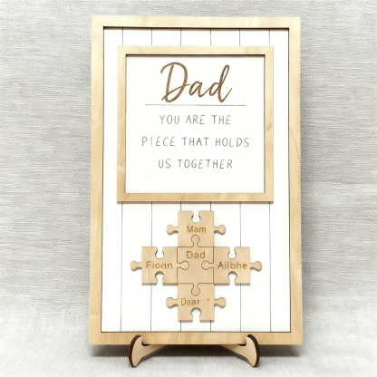 Personalized Puzzle Frame - Father's Day Gift - Gift for Dad