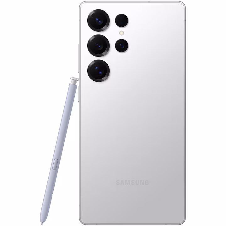 Samsung Galaxy S25 Ultra telefon, dupla SIM kártyával, 8 GB RAM-mal, 256 GB tárhellyel, 5G-vel.