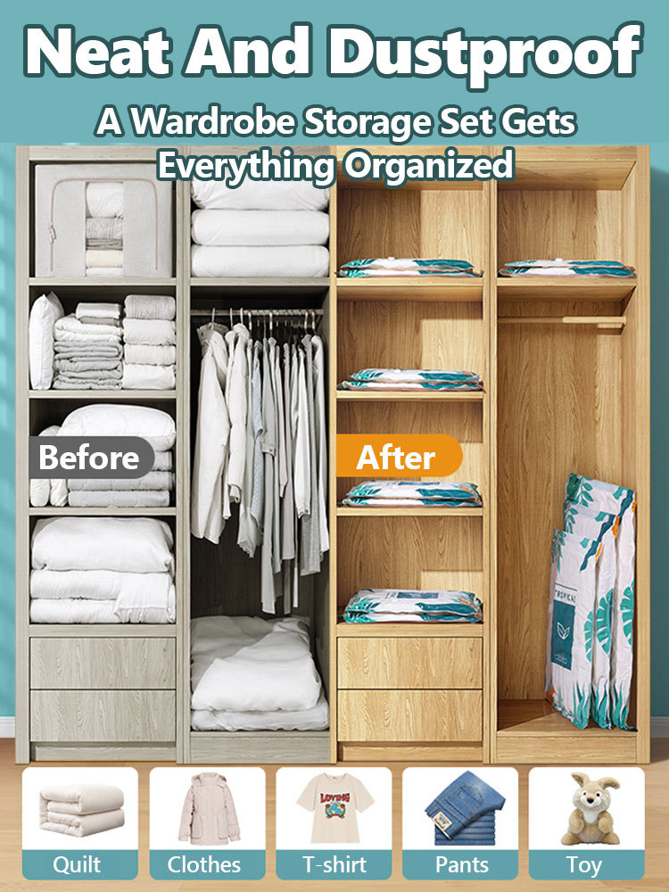 [Limited Time Offer: Electric Pump] Vacuum Storage Bags for Home Organization