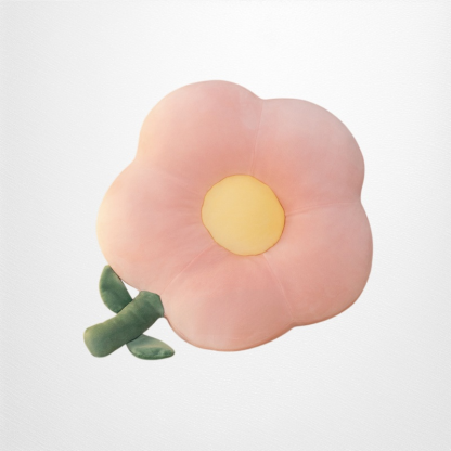 Flower plush pillow
