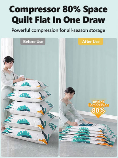 [Limited Time Offer: Electric Pump] Vacuum Storage Bags for Home Organization