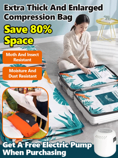 [Limited Time Offer: Electric Pump] Vacuum Storage Bags for Home Organization