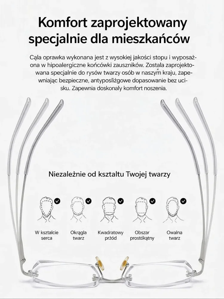 【Współpraca z projektantami】 Okulary do czytania Starry Sky Smart Zoom z funkcją zmiany koloru