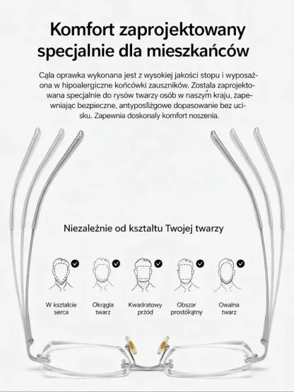 【Współpraca z projektantami】 Okulary do czytania Starry Sky Smart Zoom z funkcją zmiany koloru