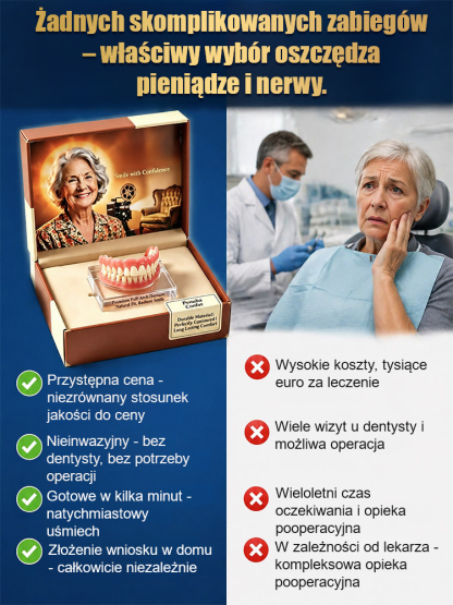 Proteza całkowita – sekret pewnego uśmiechu mamy