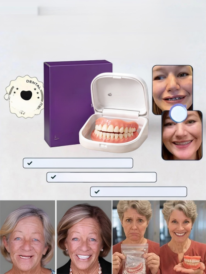 Polecany przez ponad 100 dentystów w Europie - Naturalny zestaw do protez zębowych niewidocznych