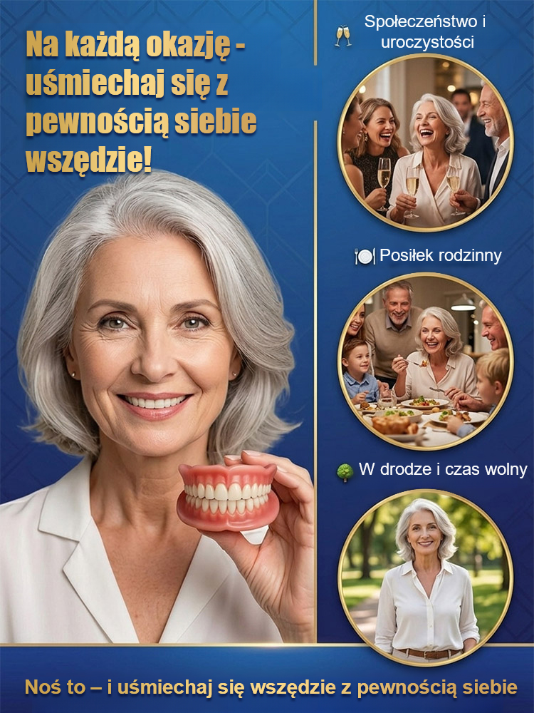 Proteza całkowita – sekret pewnego uśmiechu mamy