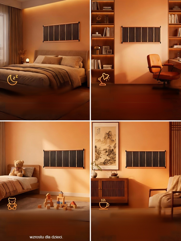 【Szybkie nagrzewanie w 5 sekund】Grzejnik ścienny, Teraz z 50% rabatem!