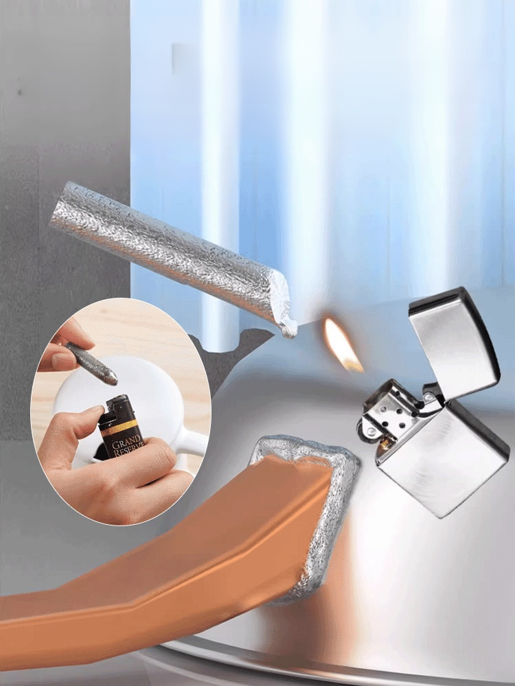 【Pożegnanie z palnikiem do spawania】 Ulepszona i wzmocniona wersja uniwersalnej elektrody spawalnicz ⚡Do spawania potrzebna jest jedynie zapalniczka. Spoiny są mocne i nigdy się nie rozejdą.