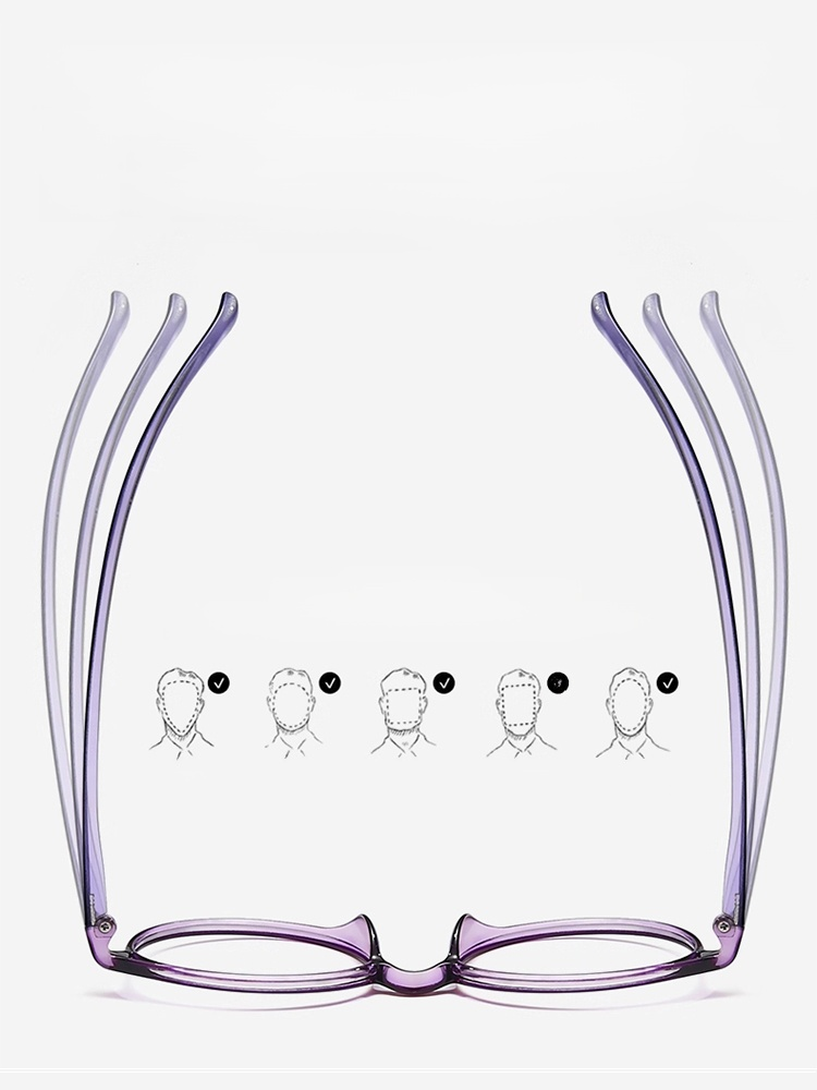 Modne i wygodne składane okulary do czytania z automatycznym zoomem, HD, z filtrem światła niebieski