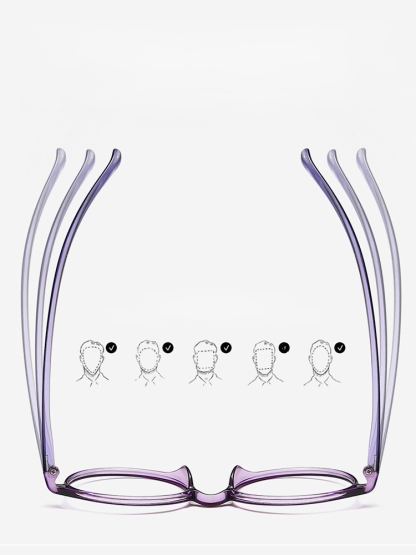 Modne i wygodne składane okulary do czytania z automatycznym zoomem, HD, z filtrem światła niebieski