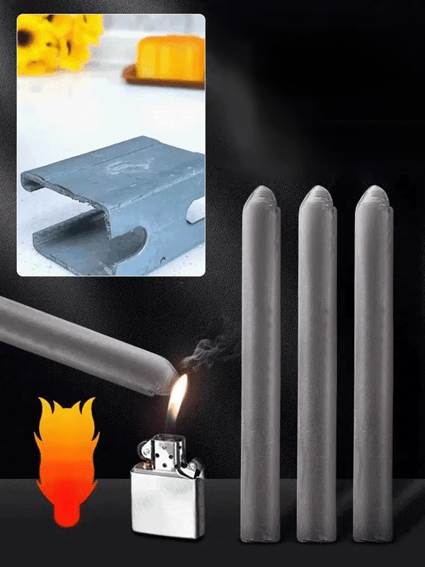 【Pożegnanie z palnikiem do spawania】 Ulepszona i wzmocniona wersja uniwersalnej elektrody spawalnicz ⚡Do spawania potrzebna jest jedynie zapalniczka. Spoiny są mocne i nigdy się nie rozejdą.