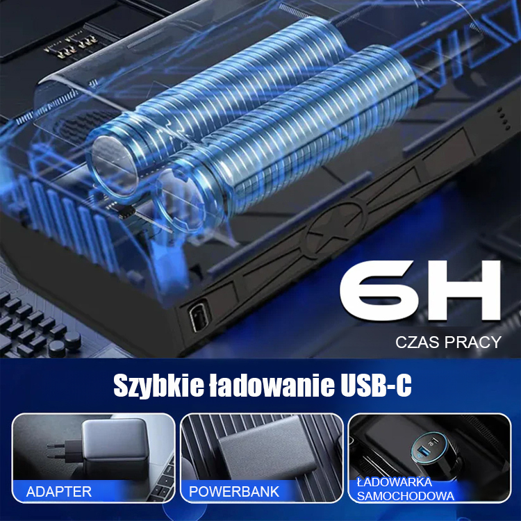 【Wysoka moc 5000 W】 Termiczna dmuchawa do śniegu