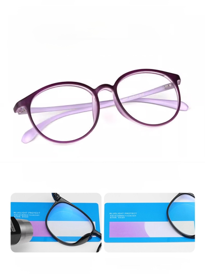 Modne i wygodne składane okulary do czytania z automatycznym zoomem, HD, z filtrem światła niebieski