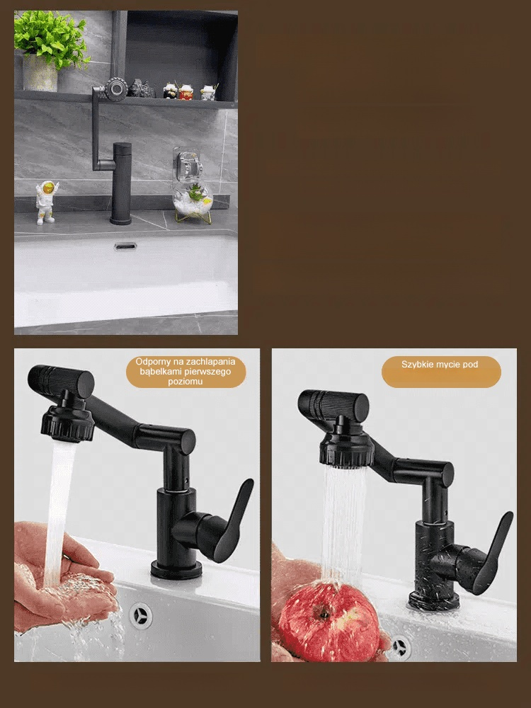 🚿Z bateria mechaniczna obracana o 1080°💧Najlepszy wybór do łazienek rodzinnych, zwiększający wygodę życia.