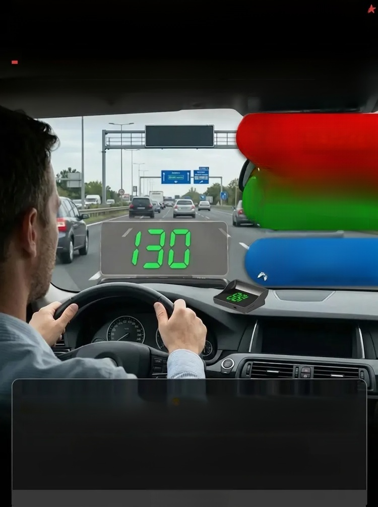 Samochodowy HUD GPS Cyfrowy Prędkościomierz