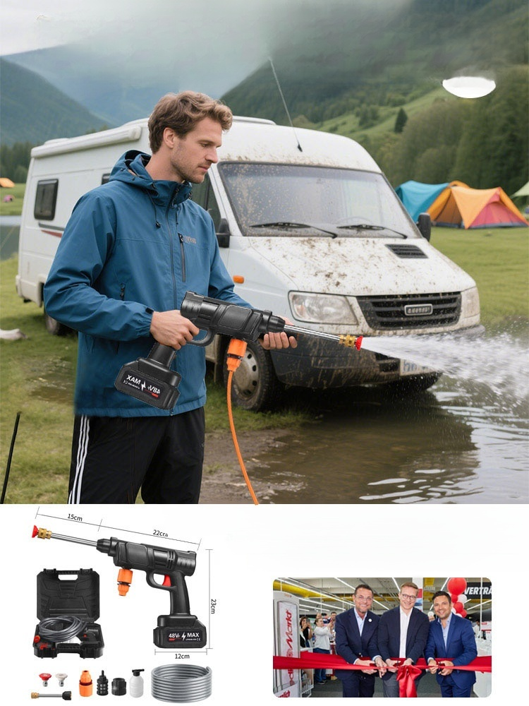 Domowy elektryczny wysokociśnieniowy pistolet na wodę do mycia samochodu