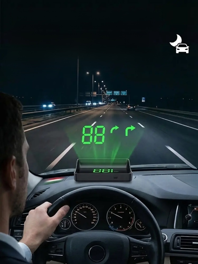 Samochodowy HUD GPS Cyfrowy Prędkościomierz