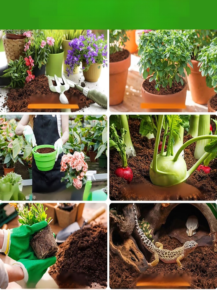 🌴Dziesięcioletnia ziemia odżywcza z włókna kokosowego bez potrzeby nawożenia