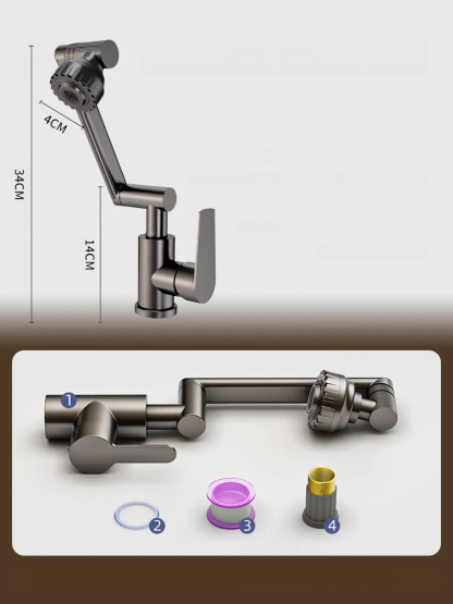 🚿Z bateria mechaniczna obracana o 1080°💧Najlepszy wybór do łazienek rodzinnych, zwiększający wygodę życia.