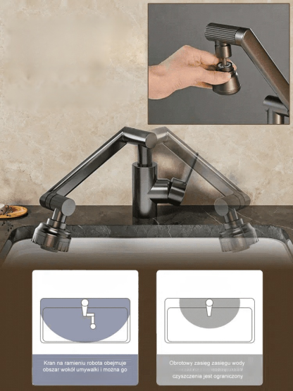 🚿Z bateria mechaniczna obracana o 1080°💧Najlepszy wybór do łazienek rodzinnych, zwiększający wygodę życia.