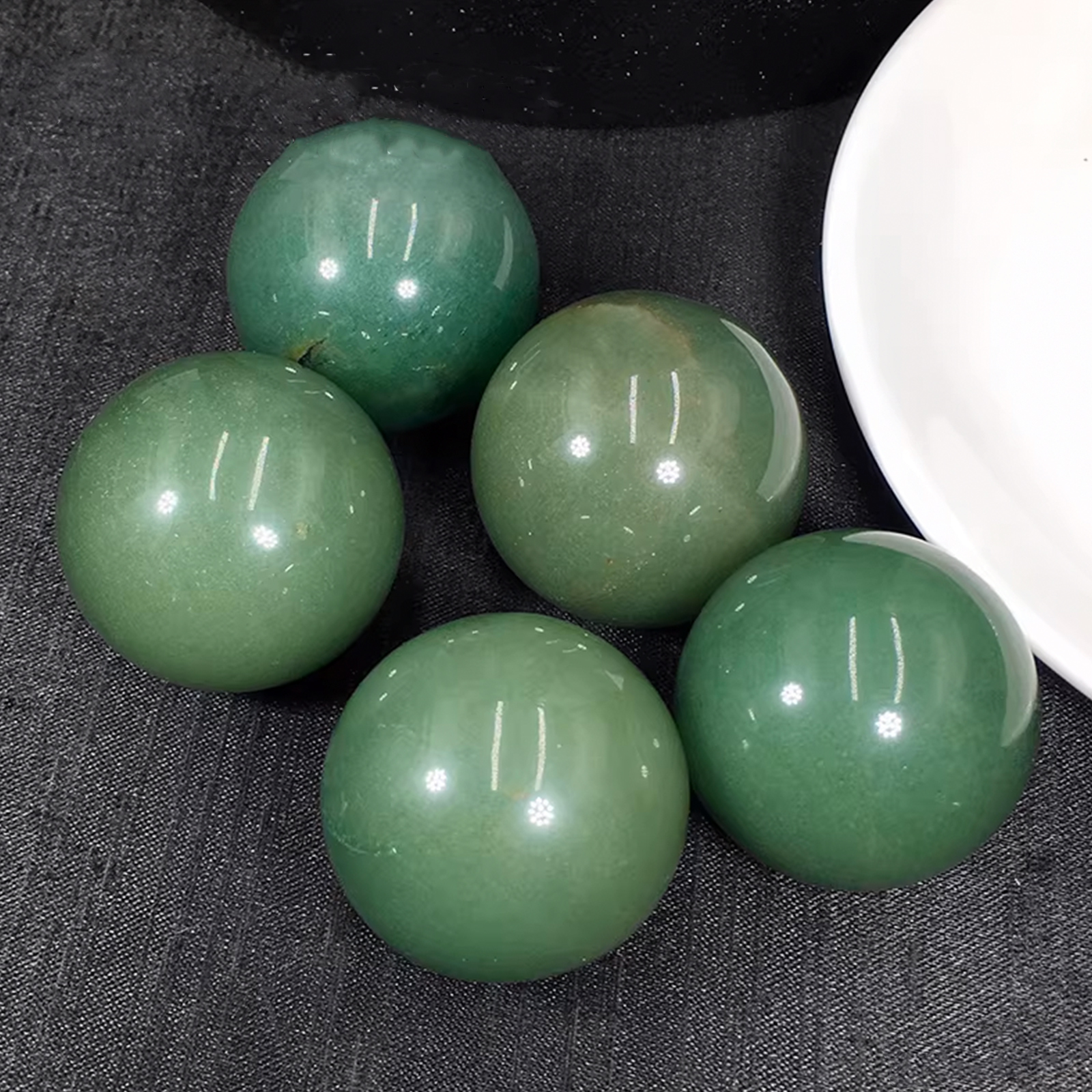 Natural Green Aventurine  Gemstone Sphere Specimen Crystal Ball Raw Stone Decor | Crystal Spiritual Healing Stone Meaning