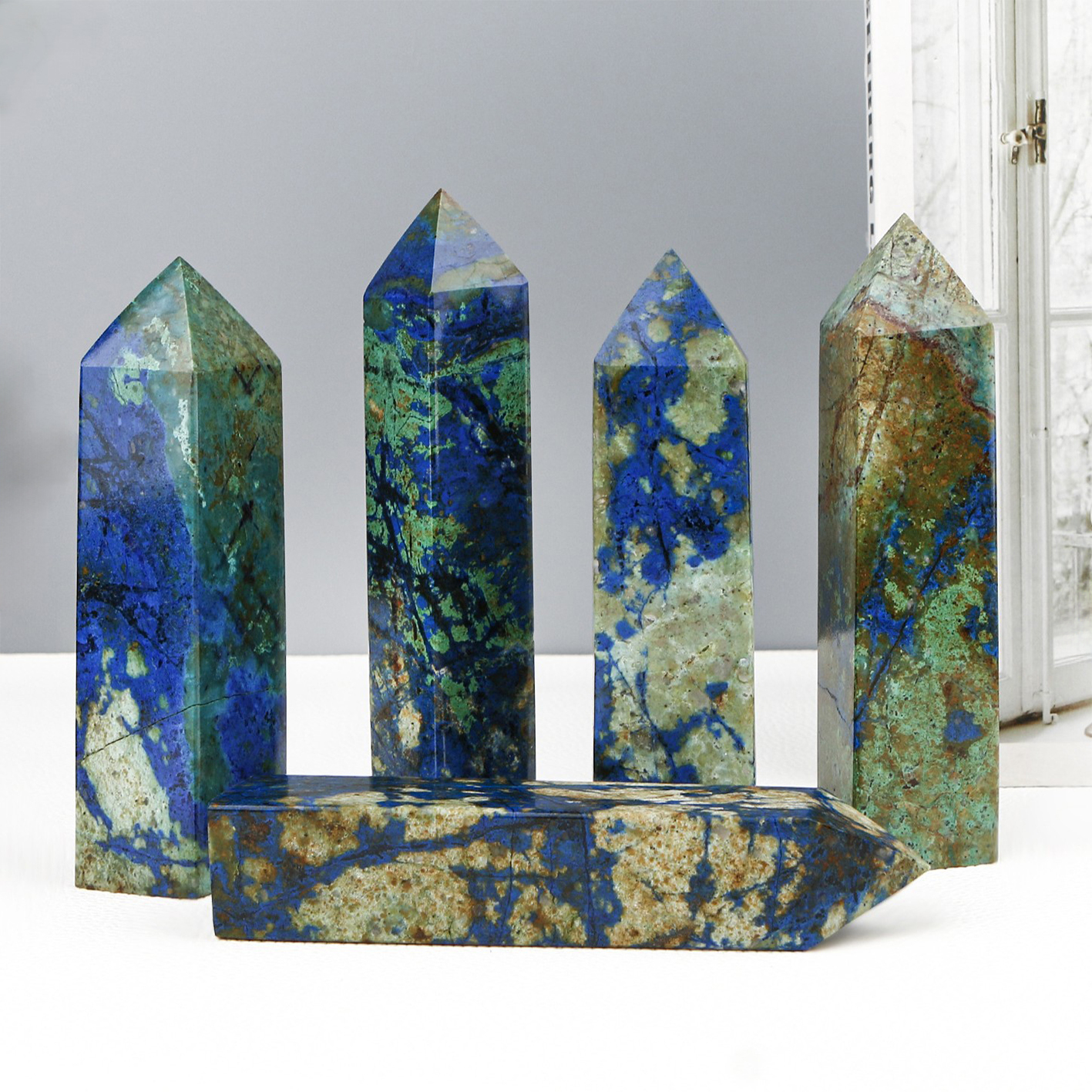 Natural Phoenix Lapis Lazuli Gemstone Coexistence Single-Terminated Crystal Tower – Four-Sided Polished  Stone | Crystal Spiritual Healing Stone Meaning