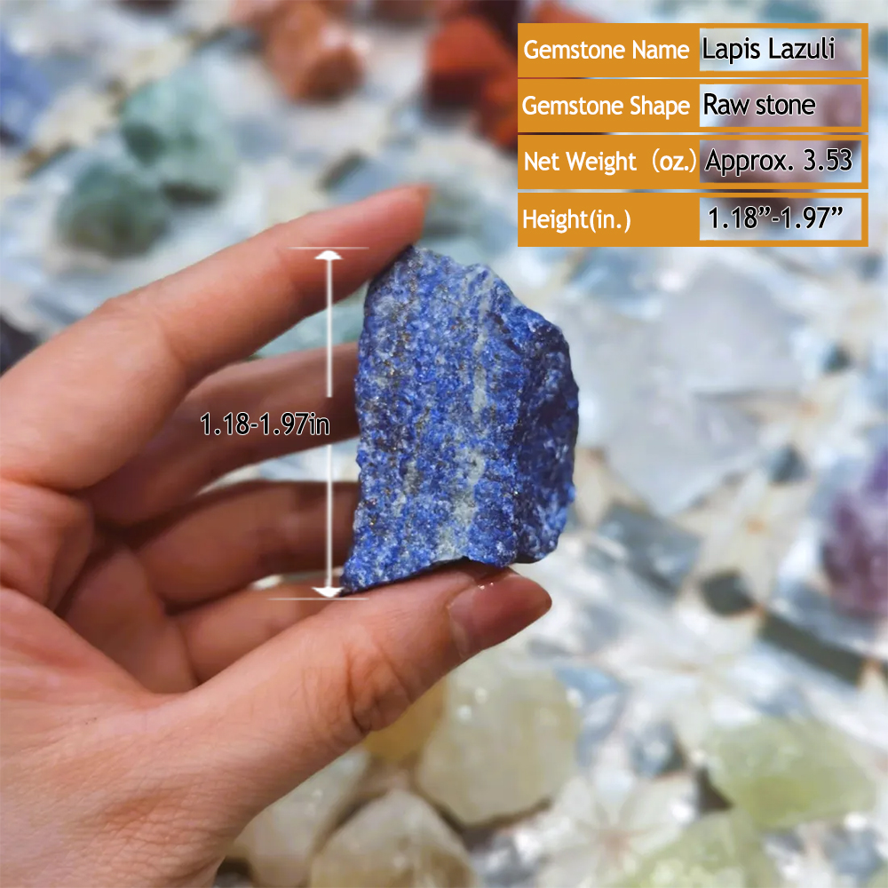 Natural Lapis Lazuli  Gemstone – Raw Stone Craft for Meditation | Crystal Spiritual Healing Stone Meaning