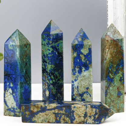 Natural Phoenix Lapis Lazuli Gemstone Coexistence Single-Terminated Crystal Tower – Four-Sided Polished  Stone | Crystal Spiritual Healing Stone Meaning