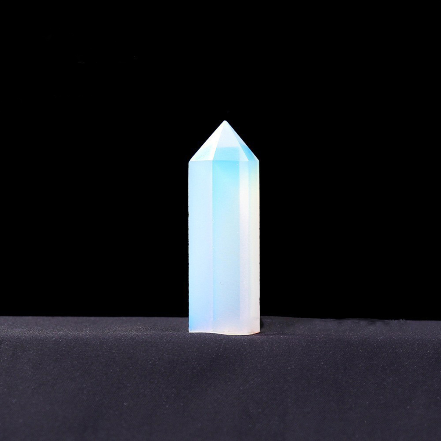 Natural Opal Gemstone Crystal Tower Crystal Column, Polished Single Point Hexagonal Prism – Crystal Wand | Crystal Spiritual Healing Stone Meaning