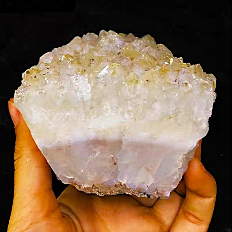 Natural Citrine Crystal Cluster with Cut Base – Citrine Rough Stone On Stand for Abundance & Prosperity Decor | Gemstone Spiritual Healing Stone Meaning