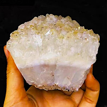Natural Citrine Crystal Cluster with Cut Base – Citrine Rough Stone On Stand for Abundance & Prosperity Decor | Gemstone Spiritual Healing Stone Meaning