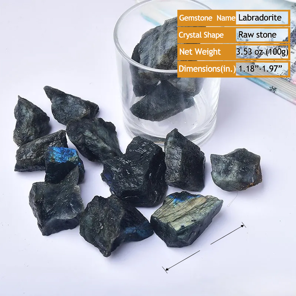 Natural Labradorite Gemstone  Aromatherapy Diffuser Raw Stone – Crystals Spiritual Healing Stone Meaning