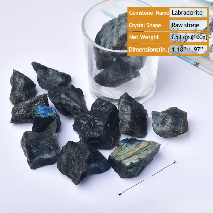 Natural Labradorite Gemstone  Aromatherapy Diffuser Raw Stone – Crystals Spiritual Healing Stone Meaning