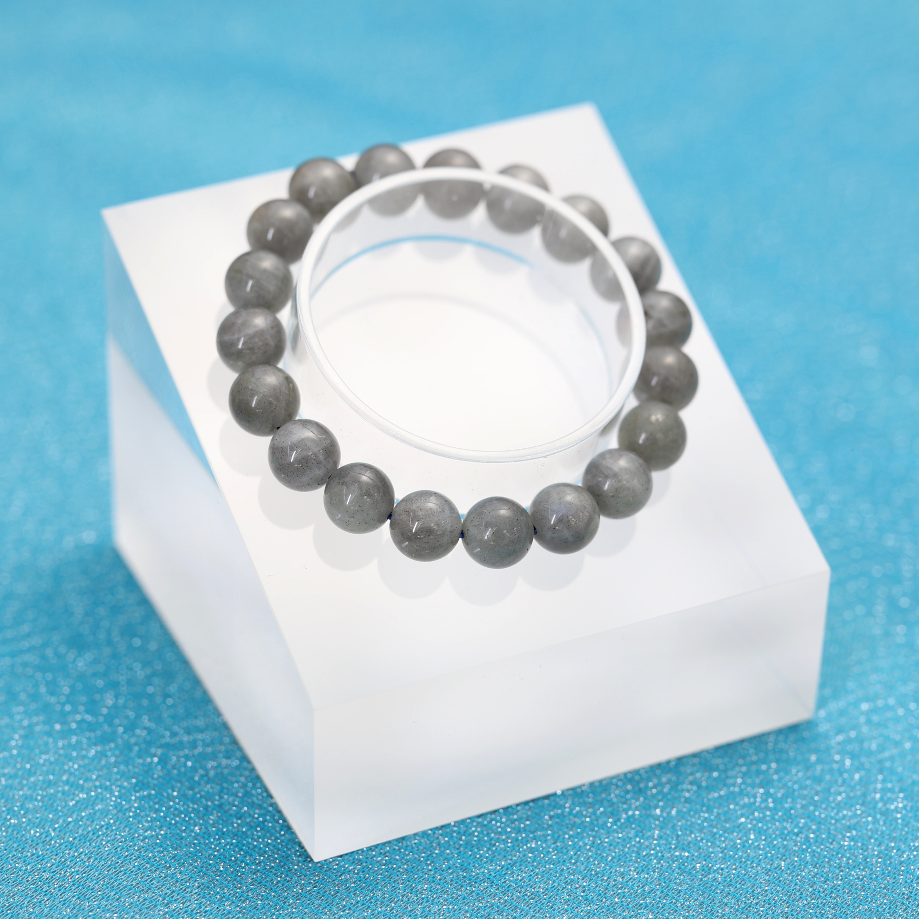 The Labradorite Bracelet 6 to 16 mm ,Gemstone Round Beads Stretch Bracelet Beads, ,Natural Healing Stone,Gift For Women