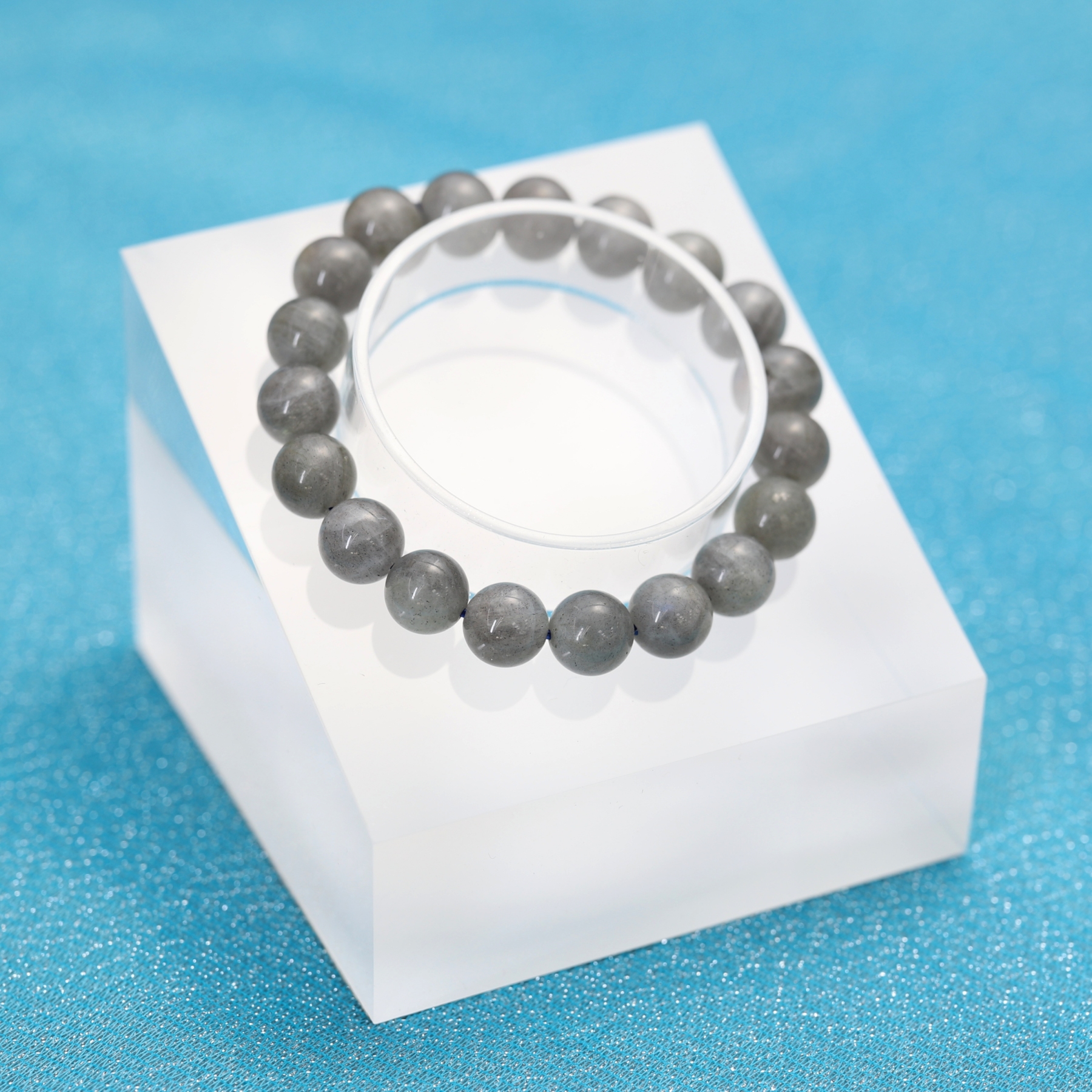 The Labradorite Bracelet 6 to 16 mm ,Gemstone Round Beads Stretch Bracelet Beads, ,Natural Healing Stone,Gift For Women