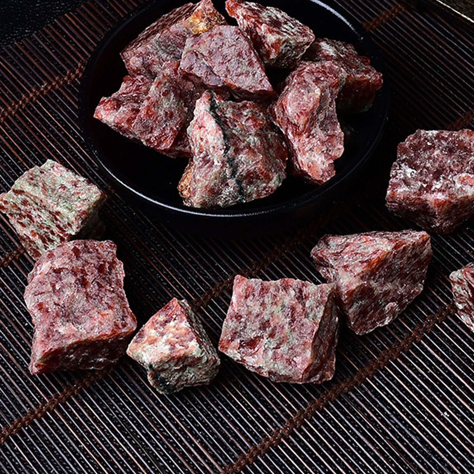 Natural Garnet Gemstone Raw Stone for Essential Oil Diffuser | Crystal Spiritual Healing Stone Meaning