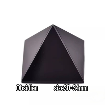 Natural Crystal Pyramid Decor – Hand-Carved from Raw Stone | Gemstone spiritual healingstone meaning