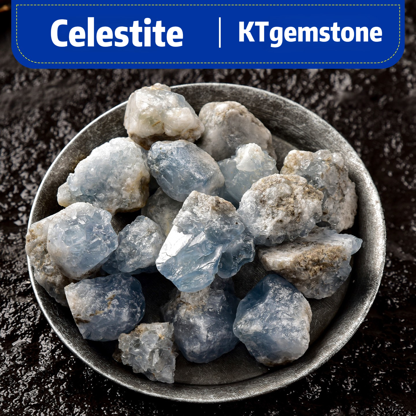 Natural Celestite Gemstone Rock Healing Raw Stones for Tumbling,Polishing | Crystal Spiritual Healing Stone Meaning