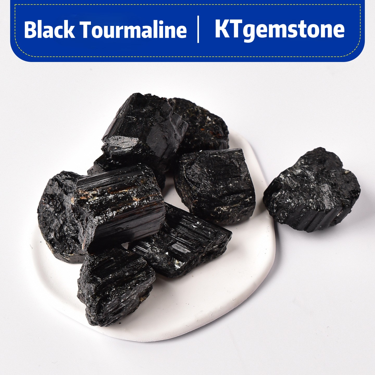 Natural Black Tourmaline Gemstone Bulk Rock Healing Raw Stones for Tumbling,Polishing | Crystal Spiritual Healing Stone Meaning