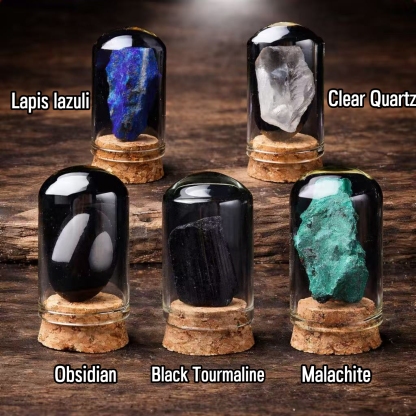 Natural Crystal Mineral Specimen Gift Box | Raw Stone Set with Colorful Gemstones | Gemstone Spiritual Healing Stone Meaning