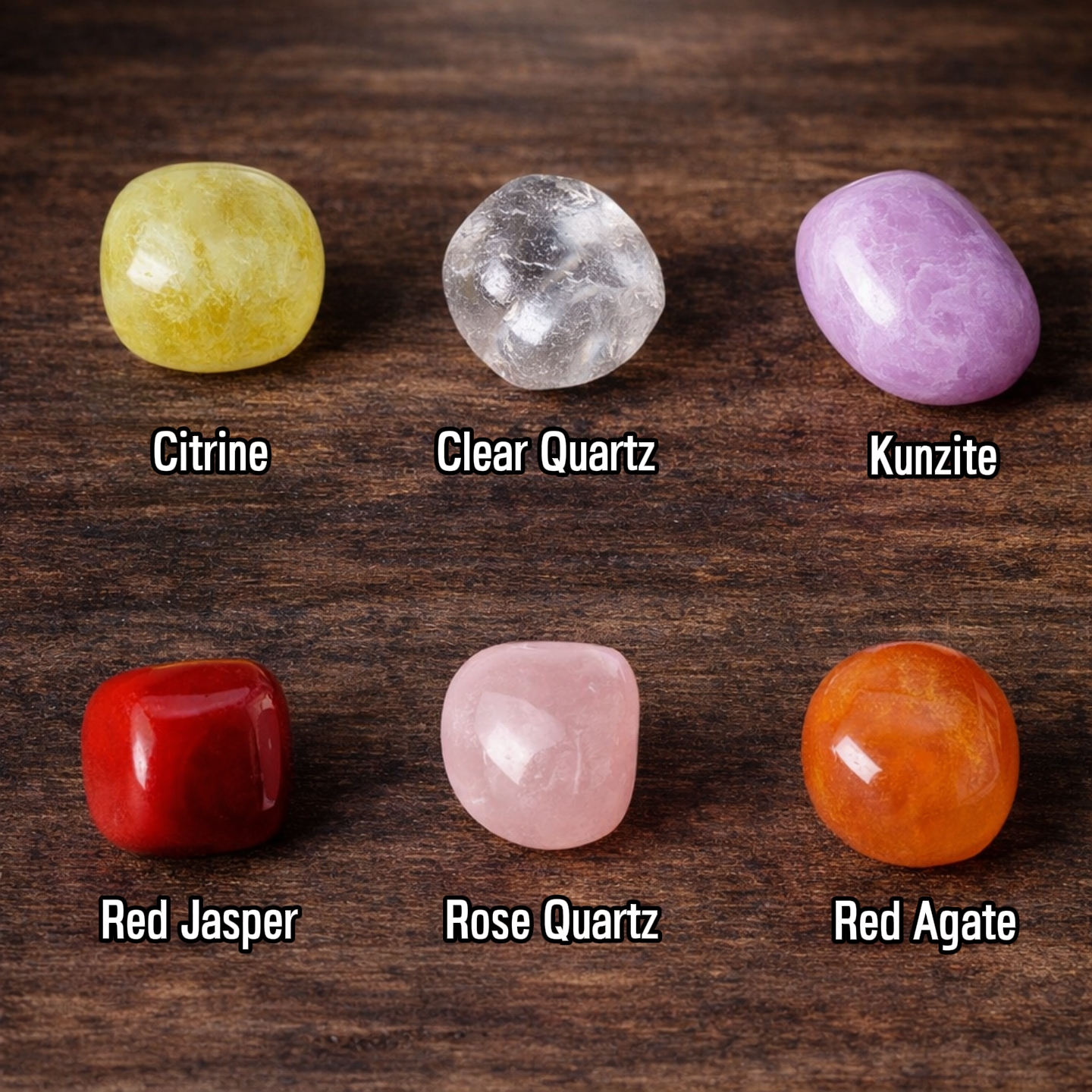 Natural Large Crystal Polished Tumbled Stones – Assorted Gemstone Rocks | Crystal Spiritual Healing Stone Meaning