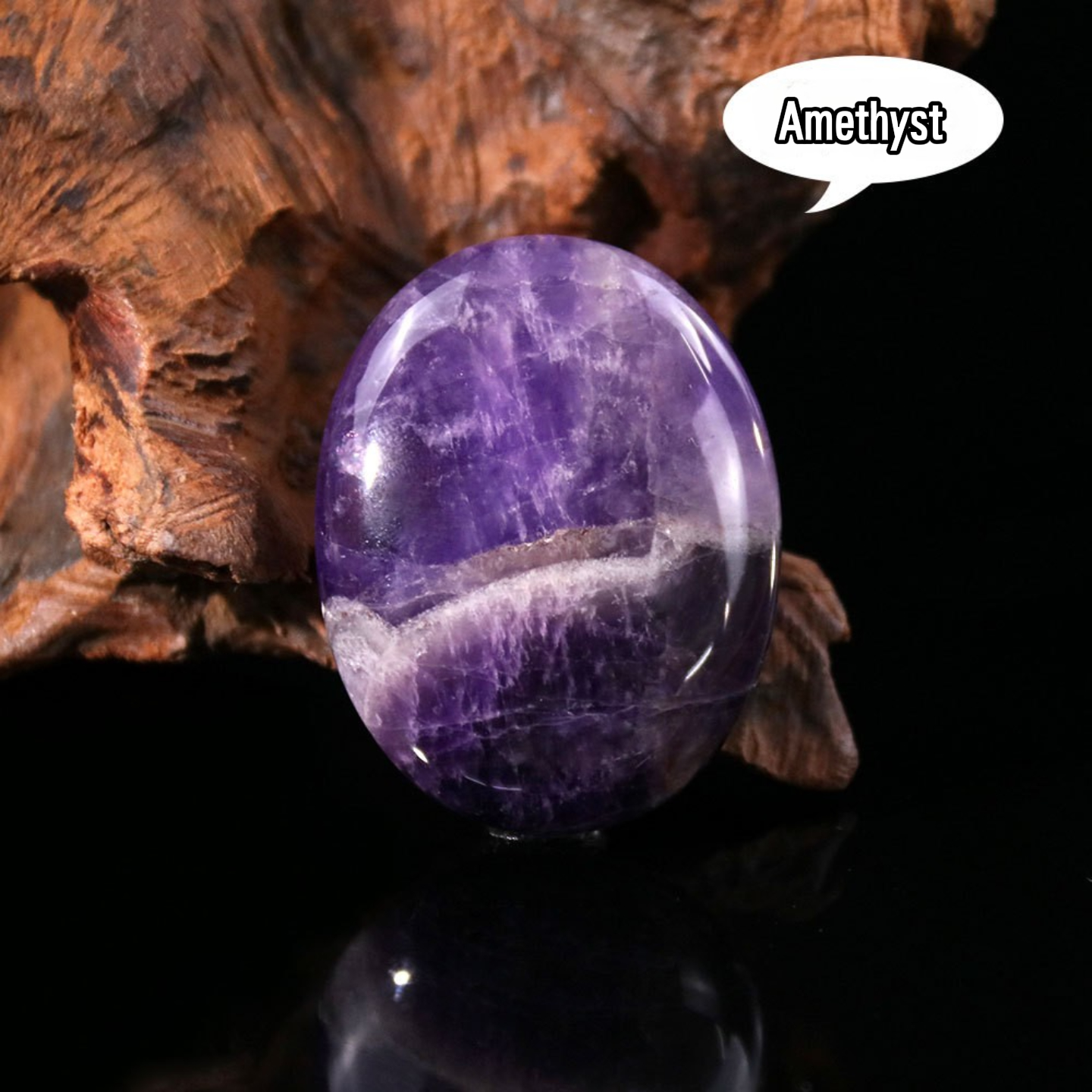 Natural Crystal Large Oval Polished Plam Stone,Worry Stone For Stress Relief | Gemstone Spiritual Healing Stone Meaning