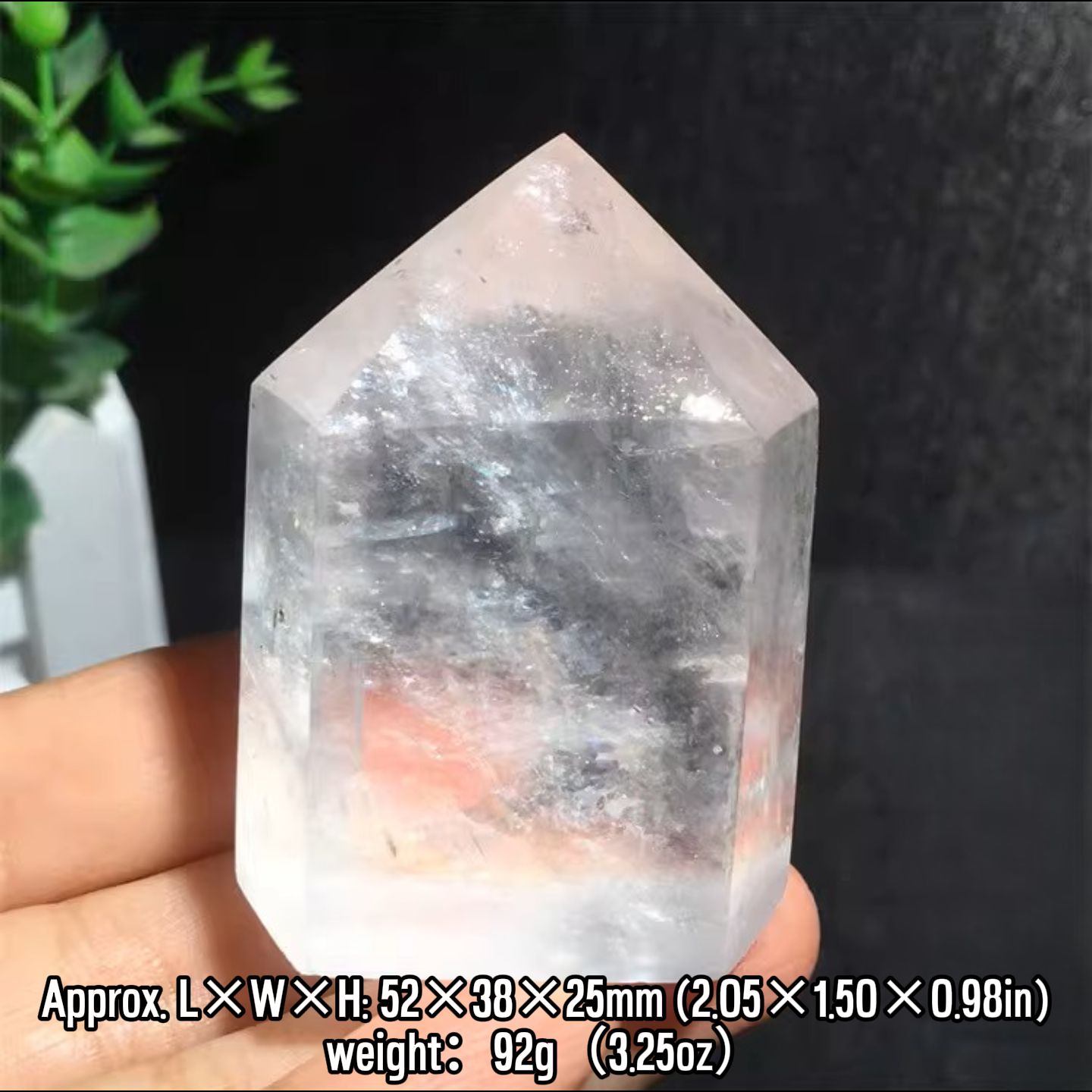 Natural Raw Calcite Crystal Tower Specimen Mineral Decor｜ Gemstone Spiritual Healing Stone Meaning