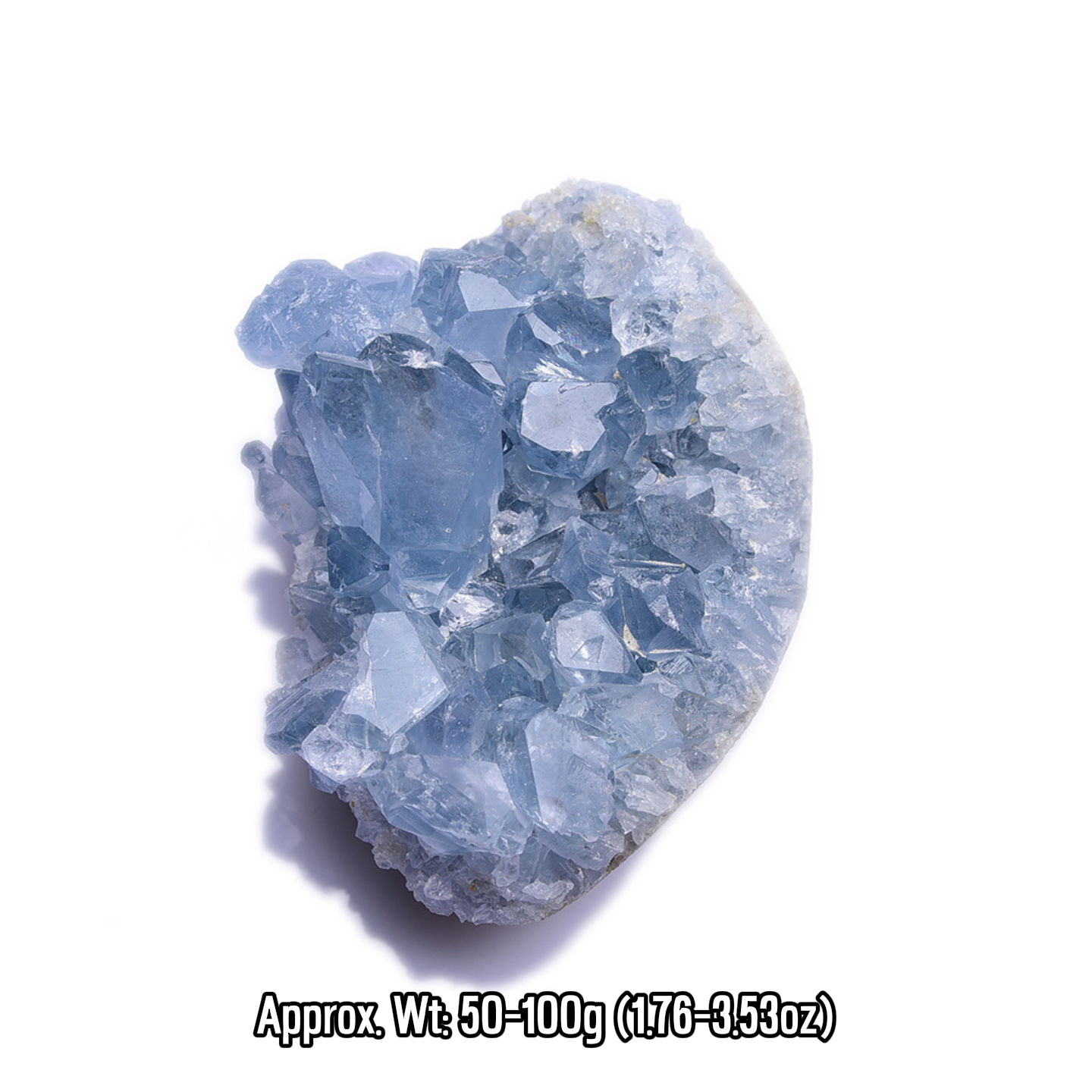 Natural Celestite Crystal Cluster Raw Stone Mineral Specimen Crystal Geode | Gemstone Spiritual Healing Stone Meaning