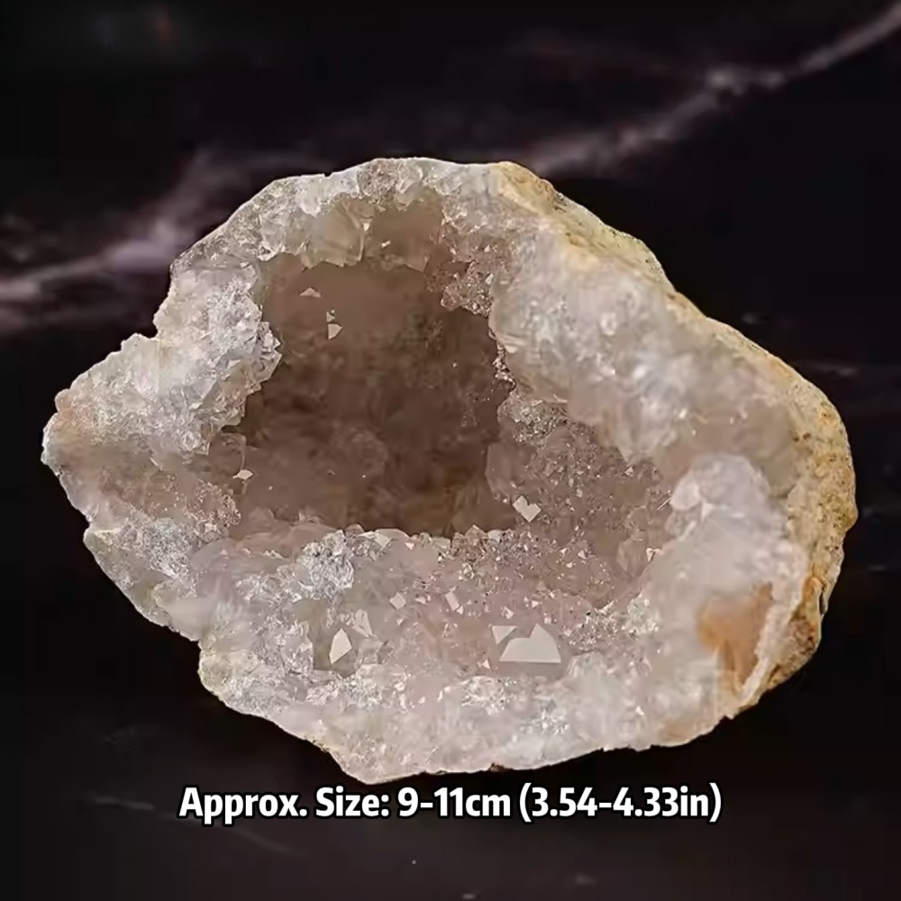 Natural Moroccan Agate Stone Crystal Geode – Raw Mineral Specimen Cave Collection for Home & Office Decor | Gemstone Spiritual Healing Stone Meaning