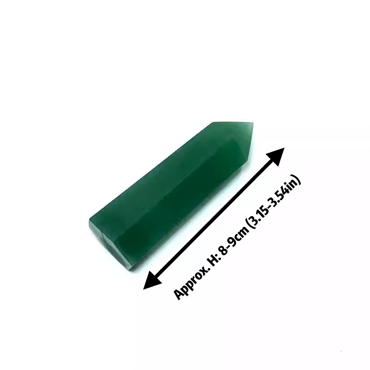 Natural Green Aventurine Crystal Tower - Hexagonal Single-Point Crystal Polished Stone for Rekki and Medetation｜ Gemstone Spiritual Healing Stone Meaning