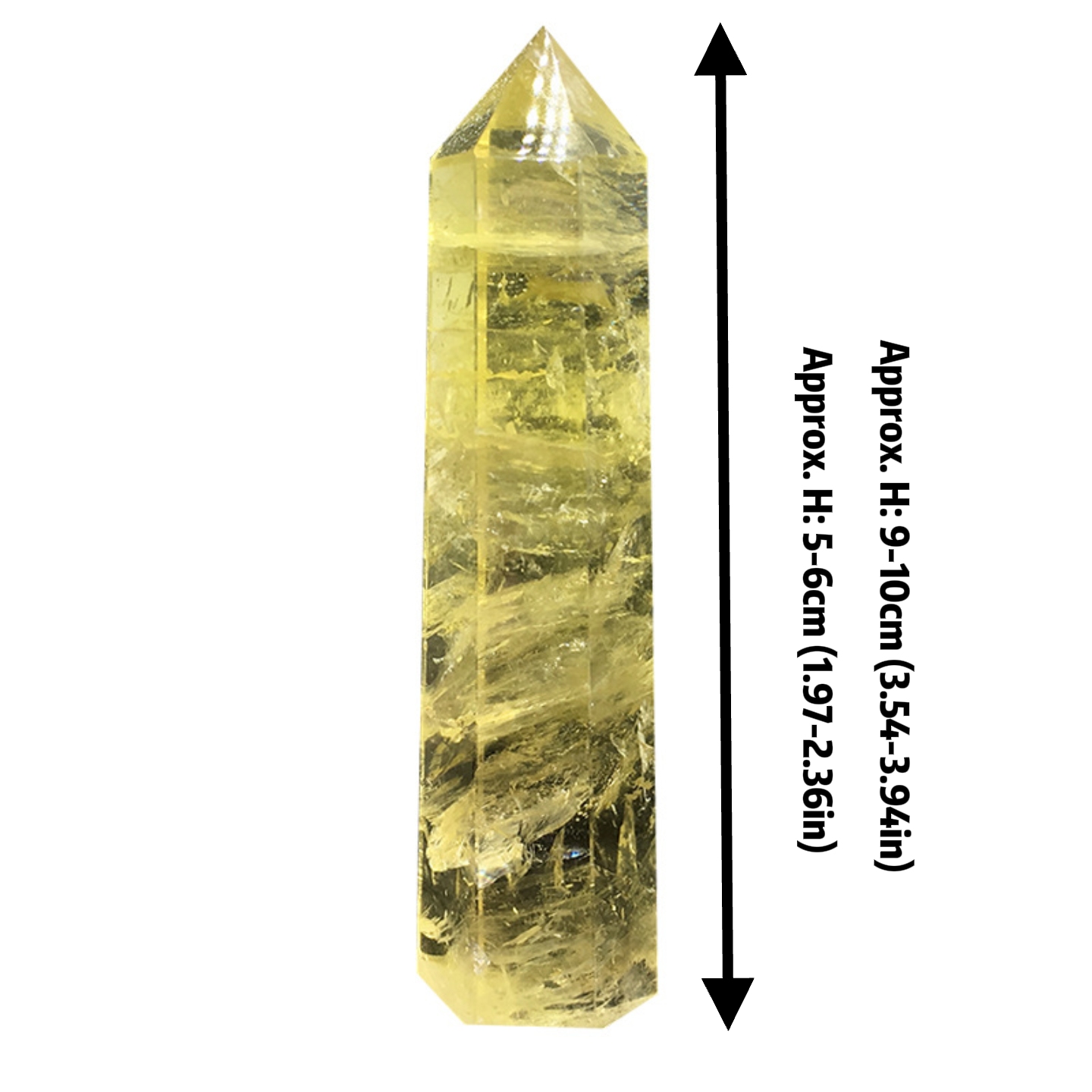 Natural Citrine Crystal Single Point Tower Raw Crystal Obelisk for Reiki Healing and Crystal Grid | Gemstone Spiritual Healing Stone Meaning