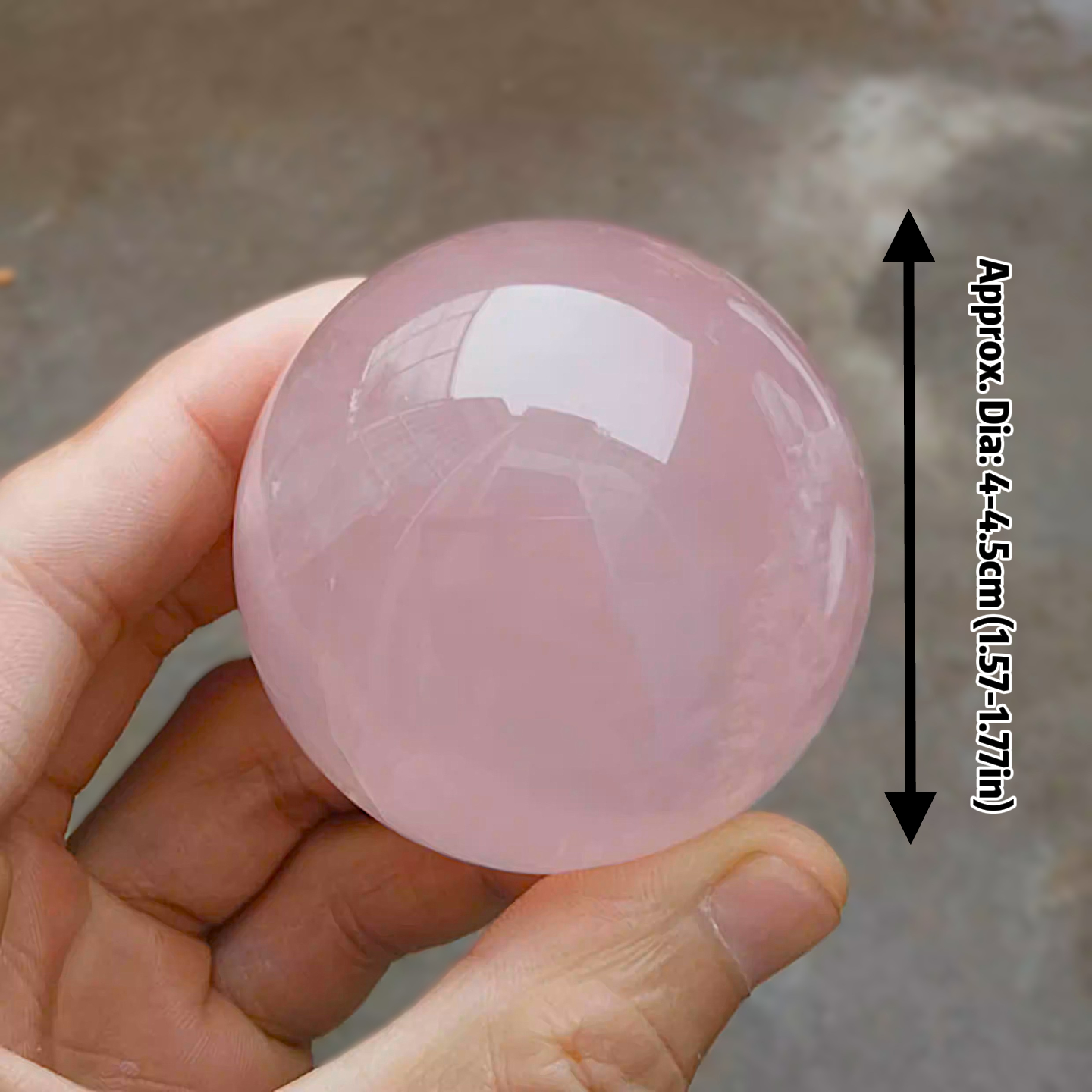 Natural Rose Quartz Sphere – Polished Stone Crystal Ball for Rekki,Meditation,Decoration | Gemstone Spiritual Healing Stone Meaning